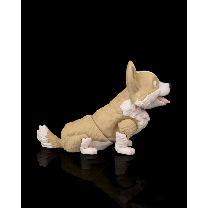 Willow La Corgi – Figurine Articulée Chien Souriant