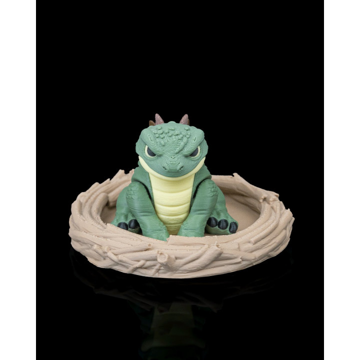 Tiny Stego – Bébé Stégosaure Dans Son Nid & Son Œuf
