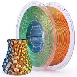 Elegoo - Silk PLA - Bleu Vert Orange (Blue Green Orange) - 1,75 mm - 1