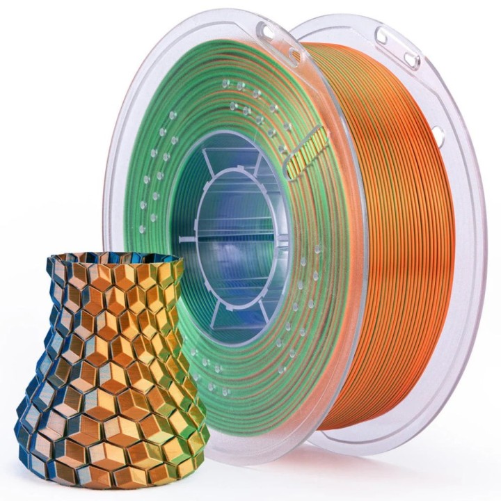 Elegoo - Silk PLA - Bleu Vert Orange (Blue Green Orange) - 1,75 mm - 1