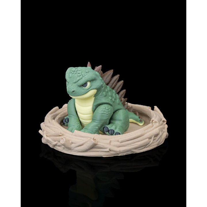 Tiny Stego – Bébé Stégosaure Dans Son Nid & Son Œuf