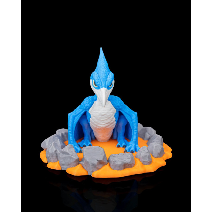 Petit Ptéranodon Qui Éclot – Figurine Dinosaure Sortant De L'Œuf