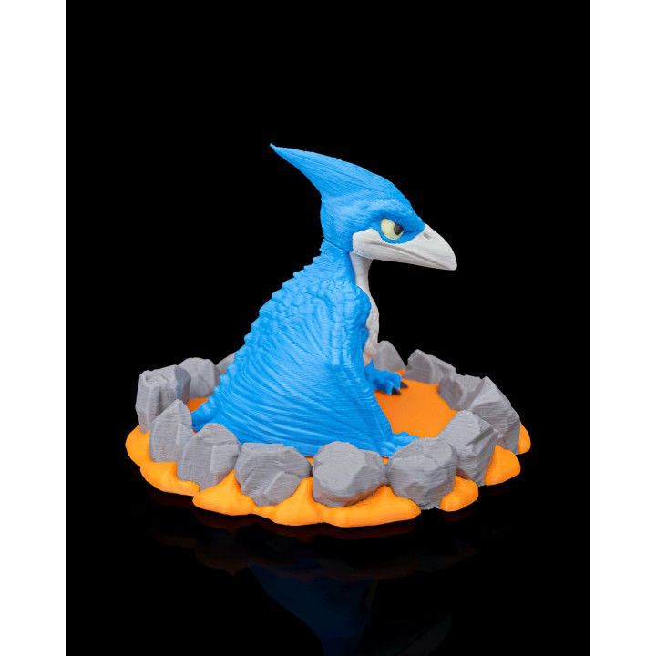 Petit Ptéranodon Qui Éclot – Figurine Dinosaure Sortant De L'Œuf