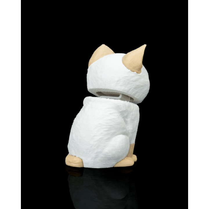 Porte-Clés Chat Siamois "Cuddle Pack" – Chaton Dans Son Sac À Dos Ourson