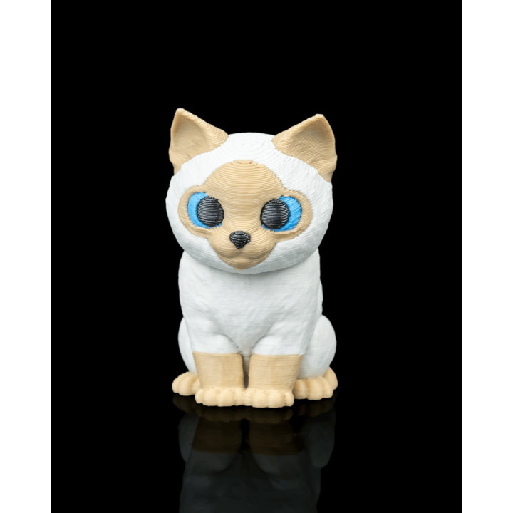 Porte-Clés Chat Siamois "Cuddle Pack" – Chaton Dans Son Sac À Dos Ourson