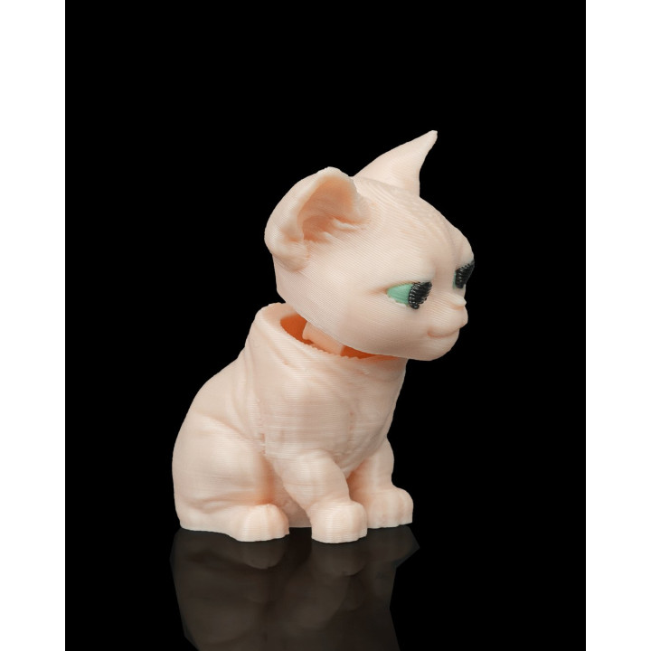 Porte-Clés Chat Sphynx Dans Son Sac À Dos Tricoté – Figurine Originale