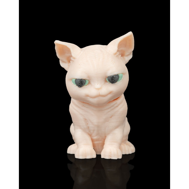 Porte-Clés Chat Sphynx Dans Son Sac À Dos Tricoté – Figurine Originale