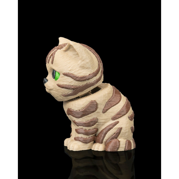 Porte-Clés Chat Tabby Dans Son Sac À Dos – Figurine Kawaii Urban