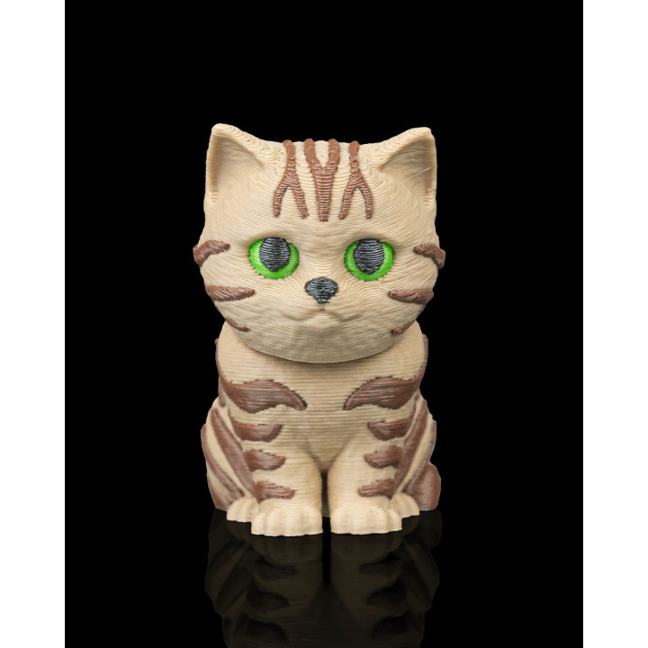 Porte-Clés Chat Tabby Dans Son Sac À Dos – Figurine Kawaii Urban