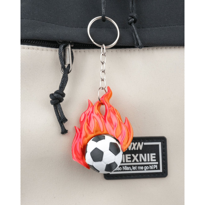 Hot Shot – Porte-Clés Fidget Ballon De Football En Flammes