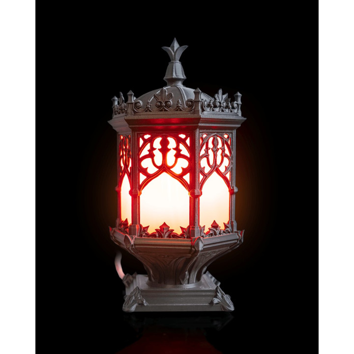 Sepulchral Light – Lampe De Table Gothique Lanterne Médiévale
