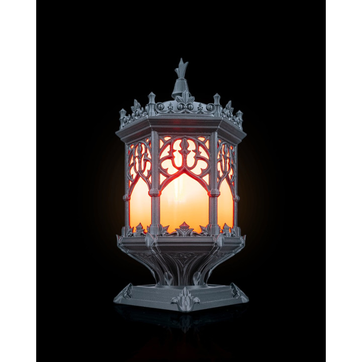 Sepulchral Light – Lampe De Table Gothique Lanterne Médiévale