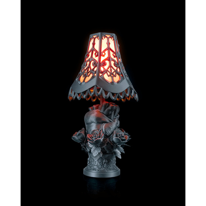 Lampe De Table Cœur Gothique – Black Heart Lampshade