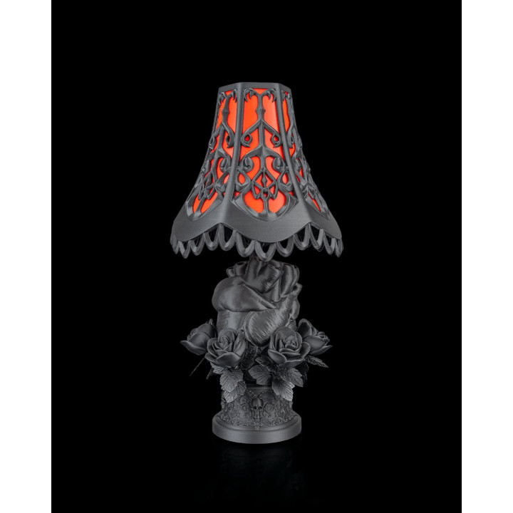Lampe De Table Cœur Gothique – Black Heart Lampshade