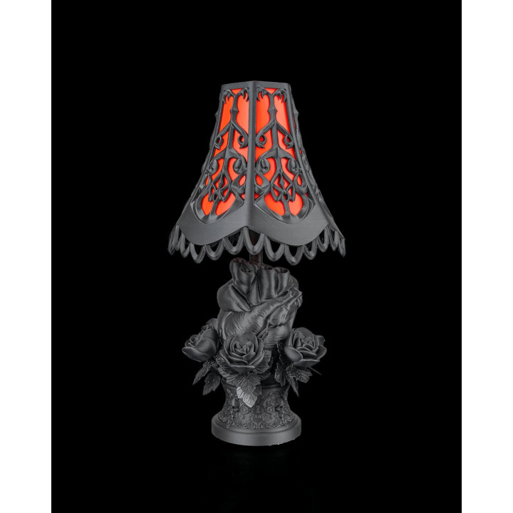 Lampe De Table Cœur Gothique – Black Heart Lampshade