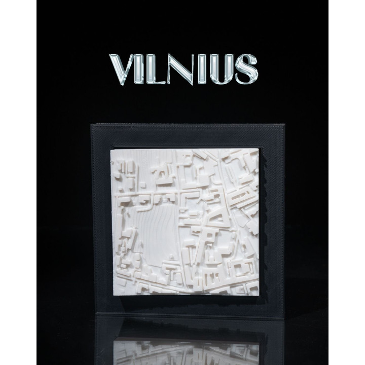 Maquette 3D De Vilnius – Carte Architecturale En Relief
