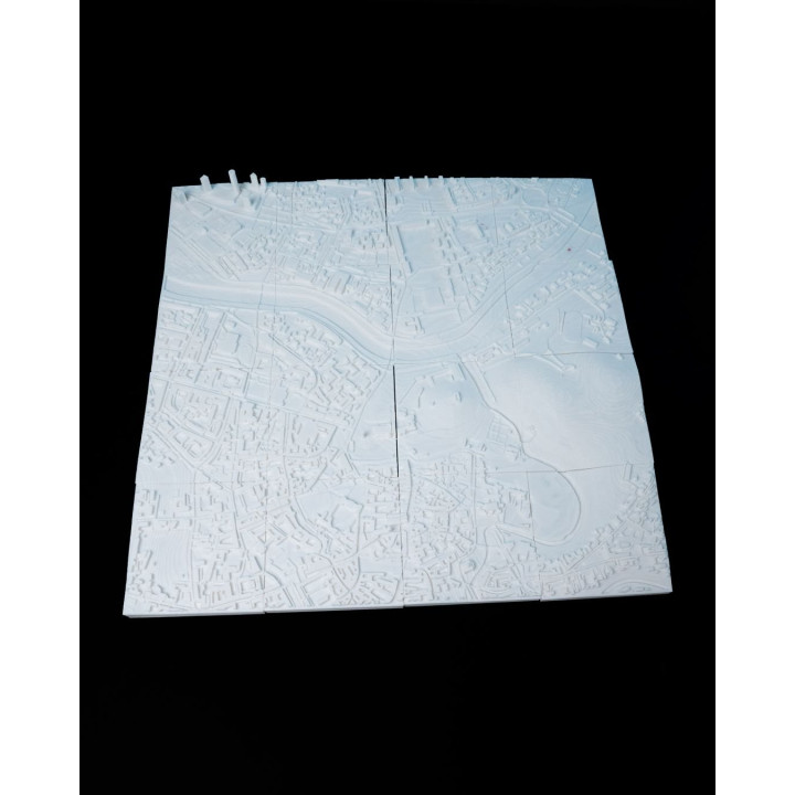 Maquette 3D De Vilnius – Carte Architecturale En Relief