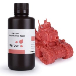 ELEGOO - Résine UV Standard - Bordeaux (Maroon) - 1 kg | Espace Maker