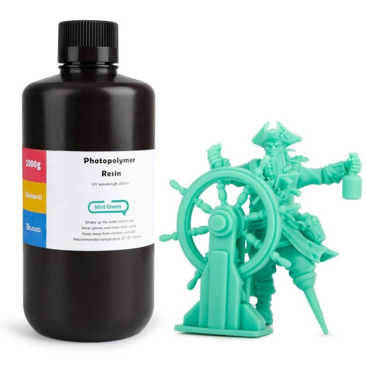 ELEGOO - Résine UV ABS-Like - Vert menthe (Mint Green) - 1 kg | Espace