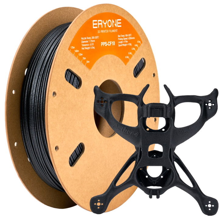 Filament PPS CF10 Eryone – Noir – 1,75 mm (0,5 kg)