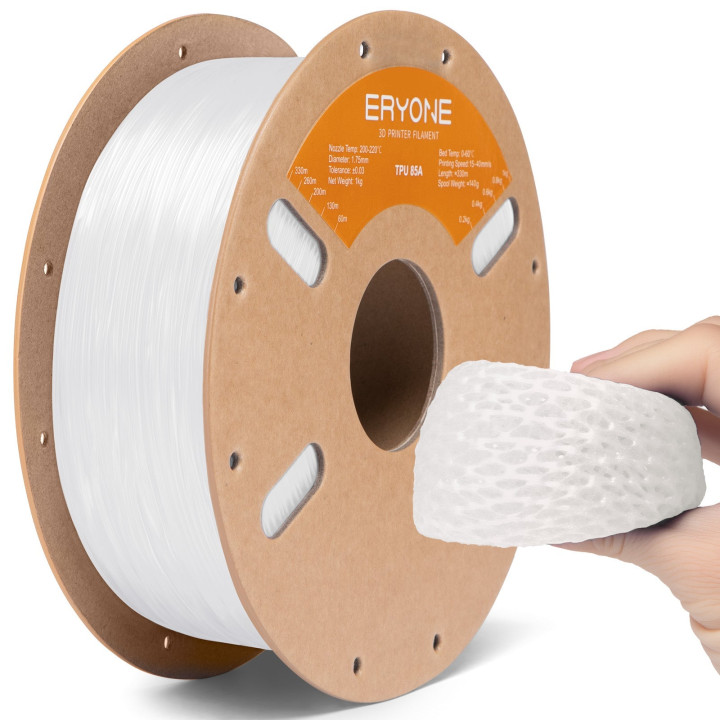 Filament TPU 85A Flexible Eryone 1,75 mm ±0,03 mm (1 kg)