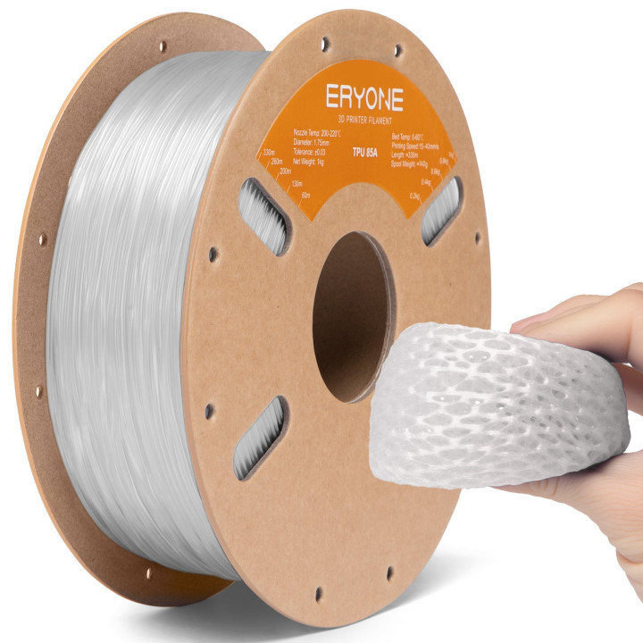 Filament TPU 85A Flexible Eryone 1,75 mm ±0,03 mm (1 kg)