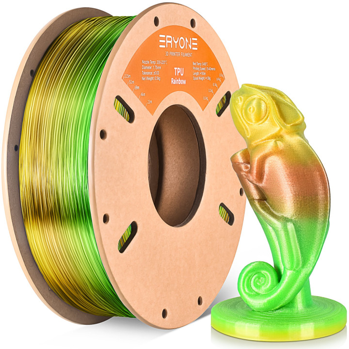 Filament TPU Arc-en-ciel Eryone 1,75 mm (0,5 kg)