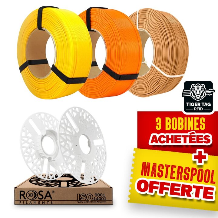 Pack Recharge Rosa3D - Automne - PLA Starter x3 + Masterspool Off
