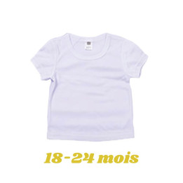 T-shirt bébé personnalisé par sublimation - 18/24 mois