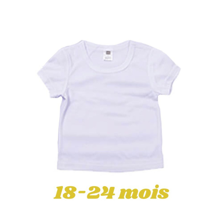 T-shirt bébé personnalisé par sublimation - 18/24 mois