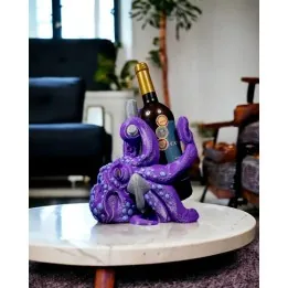 Merlot Poulpe Porte-Bouteille Vin | Impression 3D Occitanie