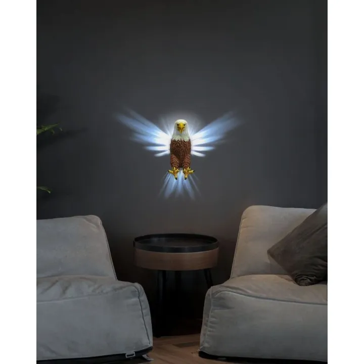 Aigle Réaliste Luminaire Mural | Impression 3D Occitanie