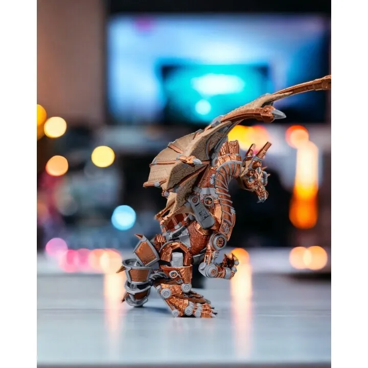 Dragon Steampunk Mécanique | Impression 3D Artisanale