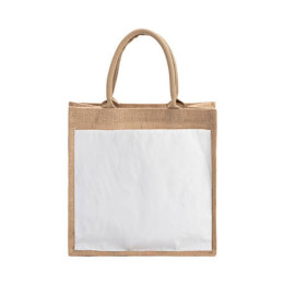 Tote bag en jute personnalisé avec votre photo ou design