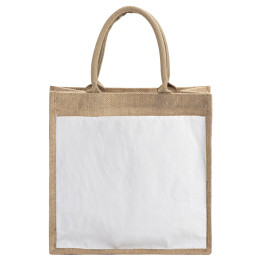 Tote bag en jute personnalisé avec votre photo ou design