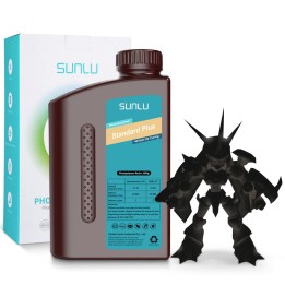 Sunlu - Résine Standard Plus - Noir (Solid Black) - 1 kg | Espace Make