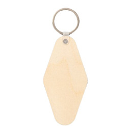 Porte-clef en contreplaqué personnalisé par sublimation