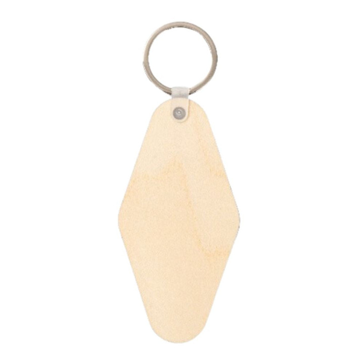 Porte-clef en contreplaqué personnalisé par sublimation