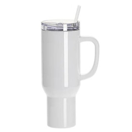 Grand tumbler avec poignée personnalisé par sublimation – 1,2 L