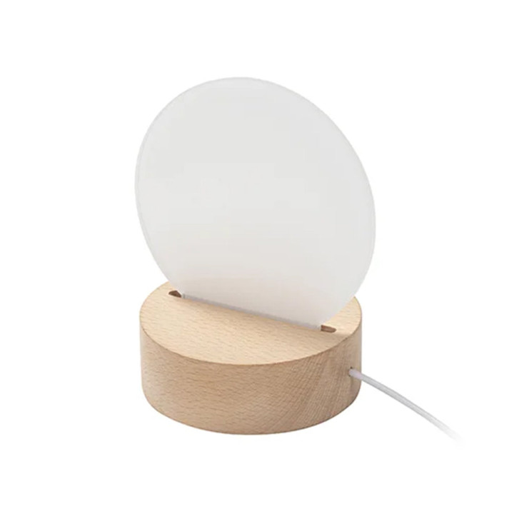 Lampe ronde personnalisée avec votre photo – 7 couleurs de lumière