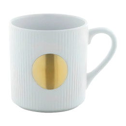 Mug en céramique avec plaque gravée personnalisée