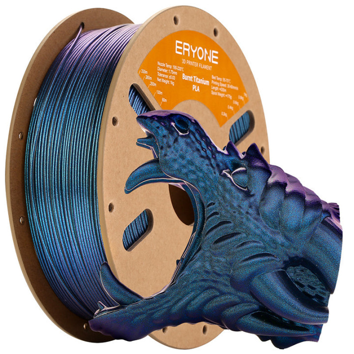Filament PLA Titane Brûlé Eryone 1,75 mm ±0,03 mm (1 kg)
