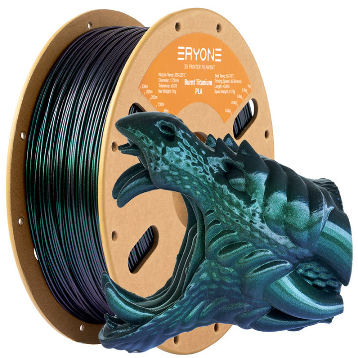 Filament PLA Titane Brûlé Eryone 1,75 mm ±0,03 mm (1 kg)