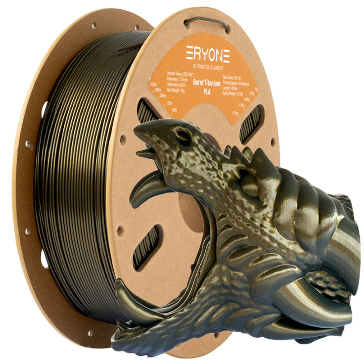 Filament PLA Titane Brûlé Eryone 1,75 mm ±0,03 mm (1 kg)