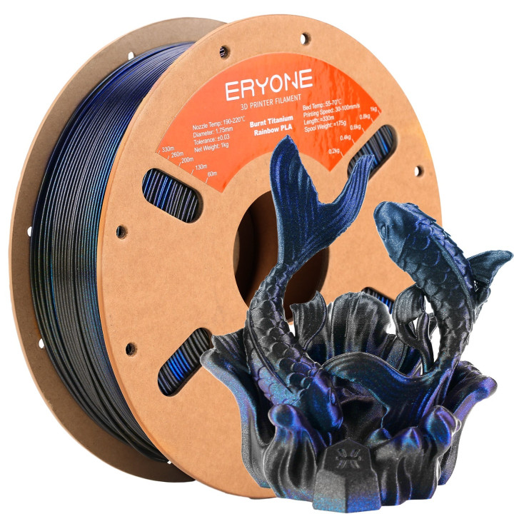 Filament PLA Titane Brûlé Eryone 1,75 mm ±0,03 mm (1 kg)