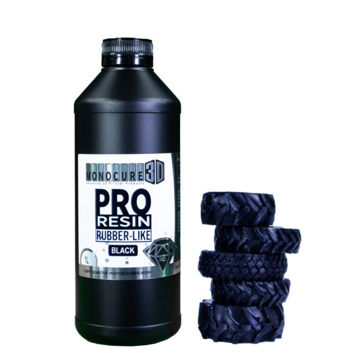 Monocure3D - Pro Rubber-like - Noir (Black) - 1 L | Espace Maker