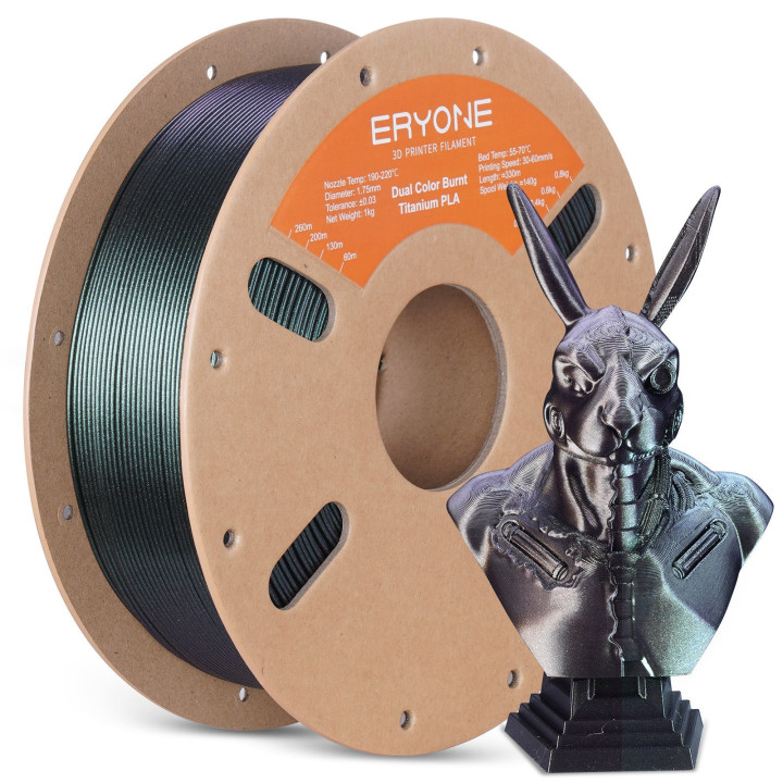 Filament PLA Titane Brûlé Dual Eryone 1,75 mm (1 kg)
