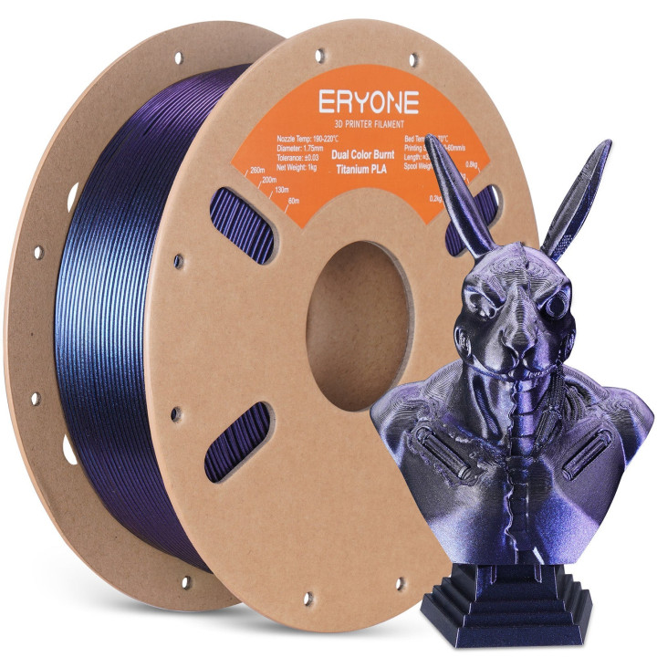 Filament PLA Titane Brûlé Dual Eryone 1,75 mm (1 kg)