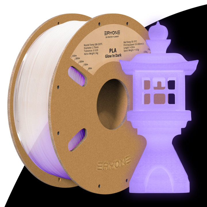 Filament PLA Phosphorescent Vert Eryone 1,75 mm (1 kg)