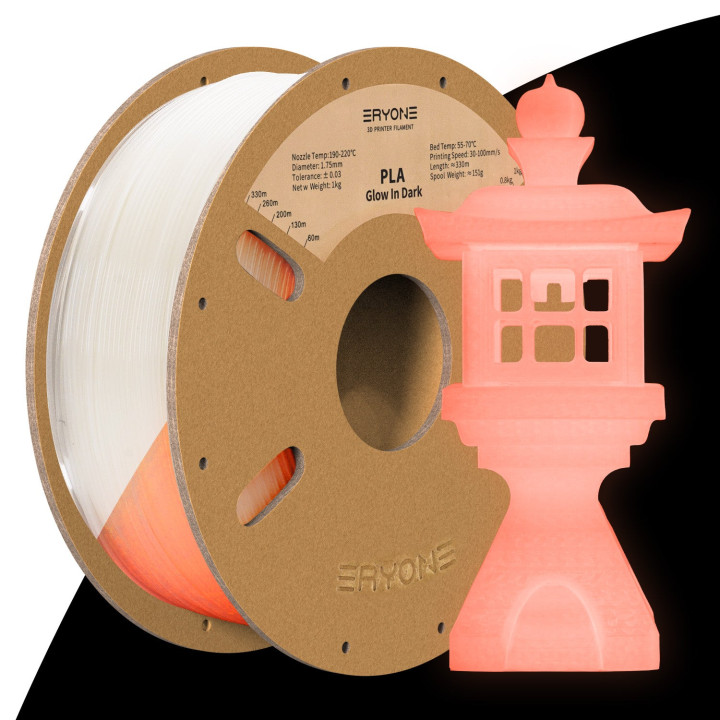 Filament PLA Phosphorescent Vert Eryone 1,75 mm (1 kg)